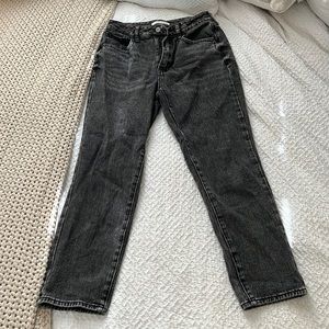 Black denim jeans